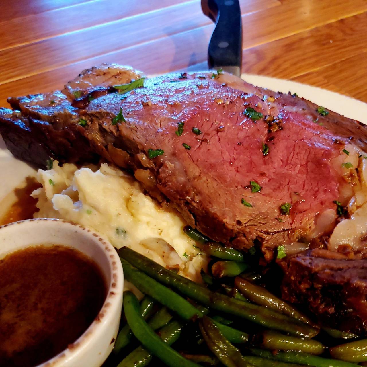 Prime rib dinner