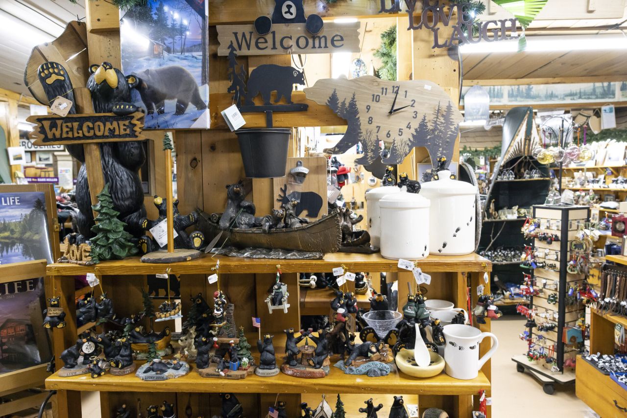 Shopping inside Hoss's General Store.