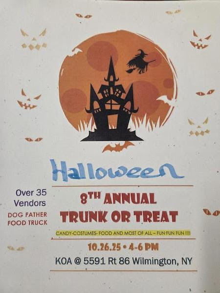 Poster for 8th annual trunk or treat in Wilmington.
