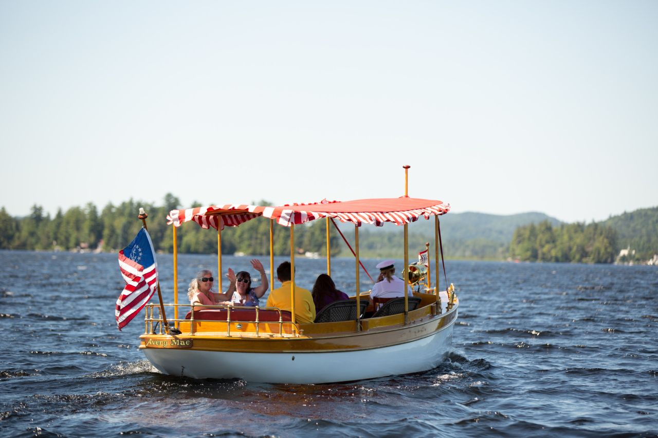 A summer boat tour in Hamilton County.