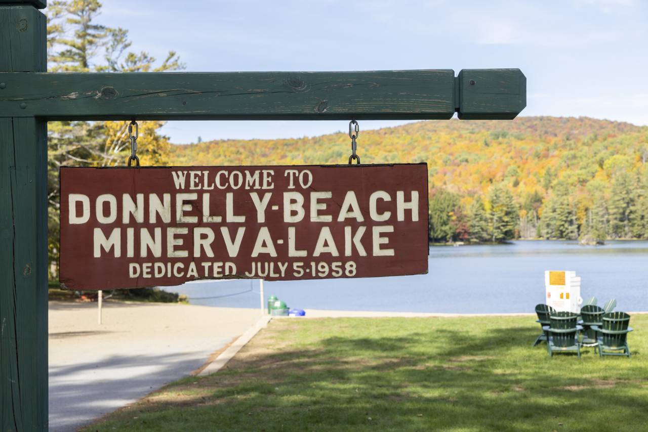 A sign that reads "Welcome to Donelly Beach."