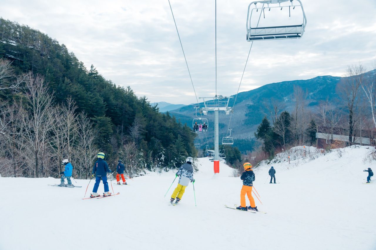 People skiing at Whiteface Mountain.