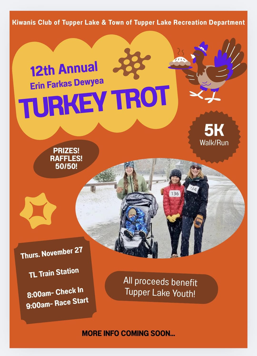 poster for trot fundraiser