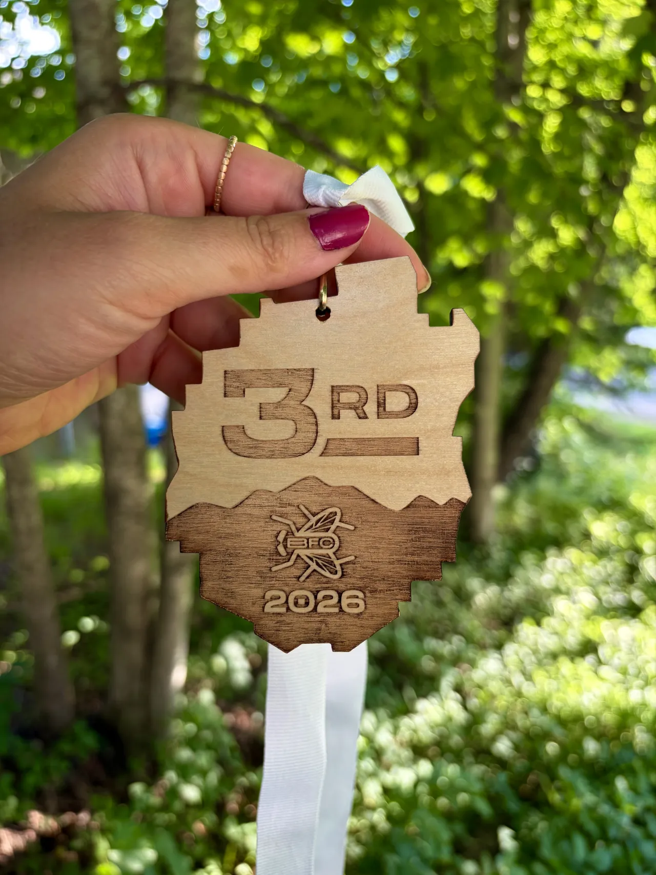 A third place Black Fly Challenge award.