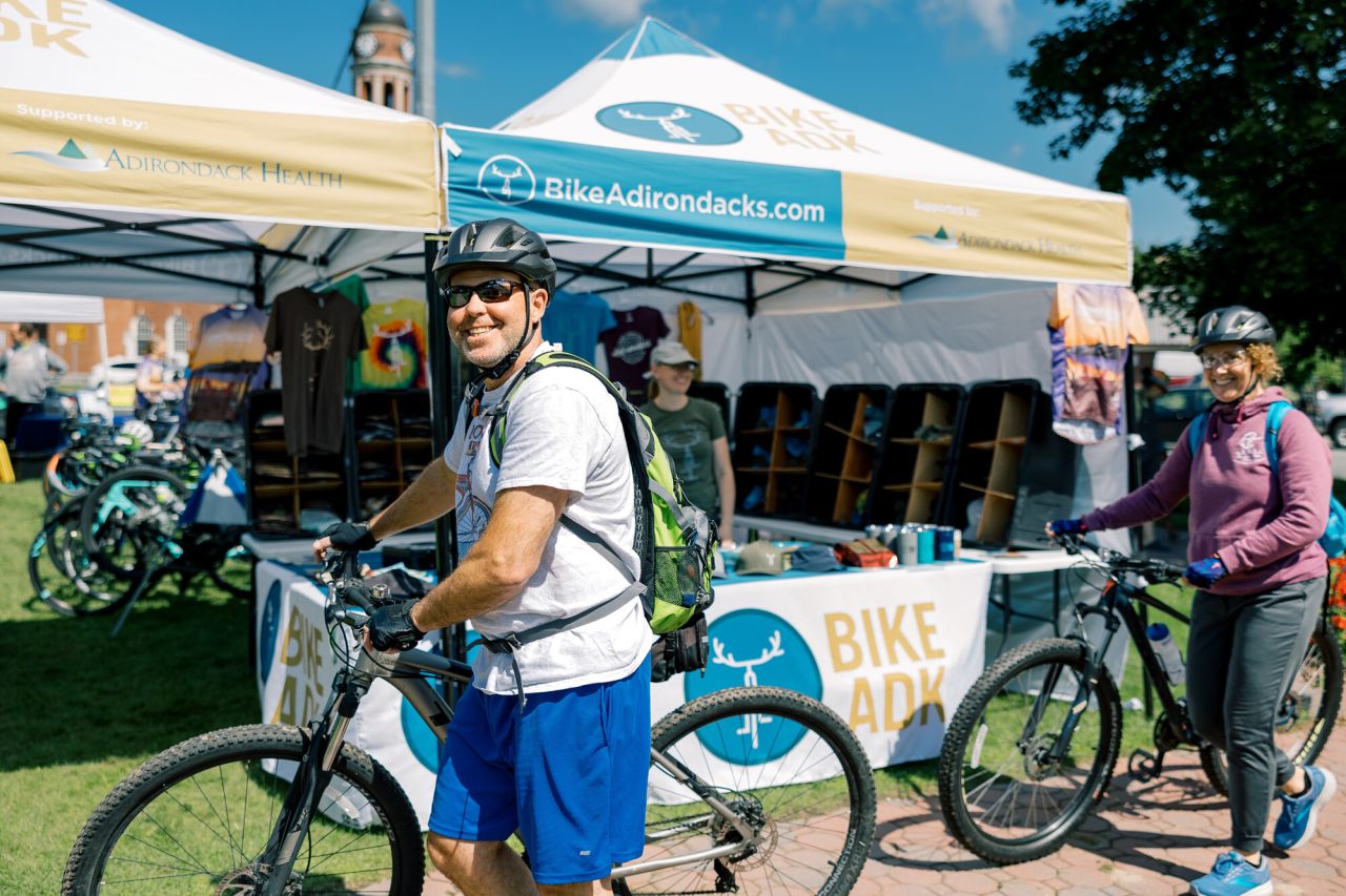The Weekender bike event in Saranac Lake.