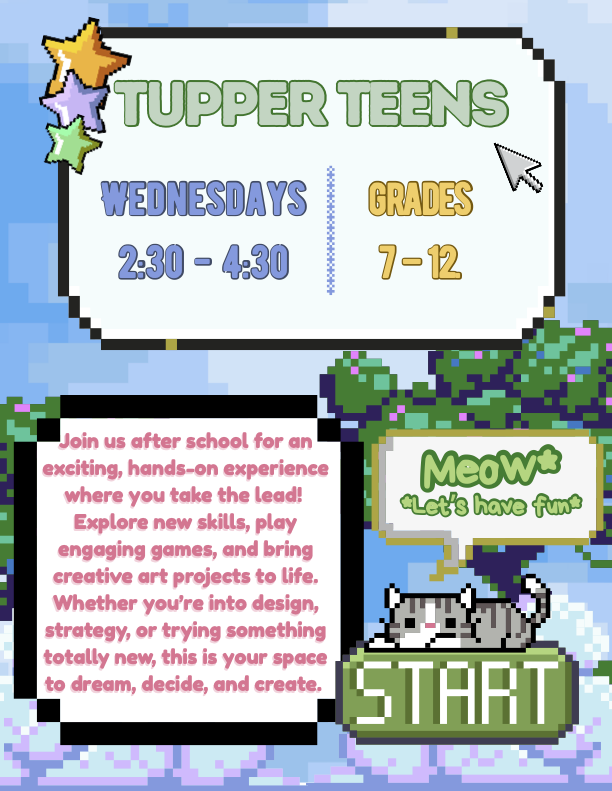 minecraft style poster with event details 