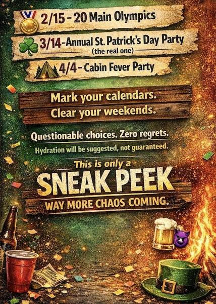 20 Main events flyer