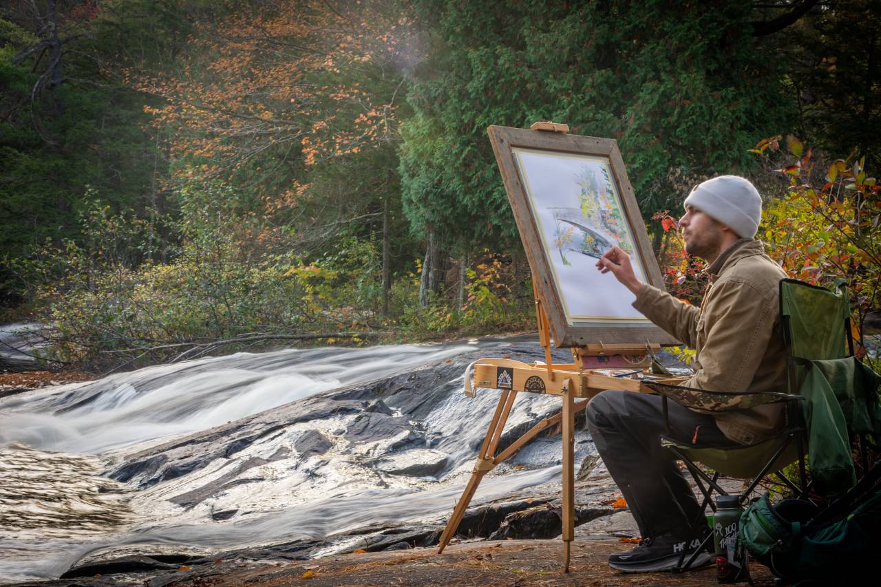Michael Burpoe plein air painting