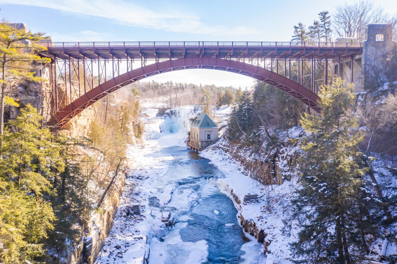 Winter at Ausable Chasm.