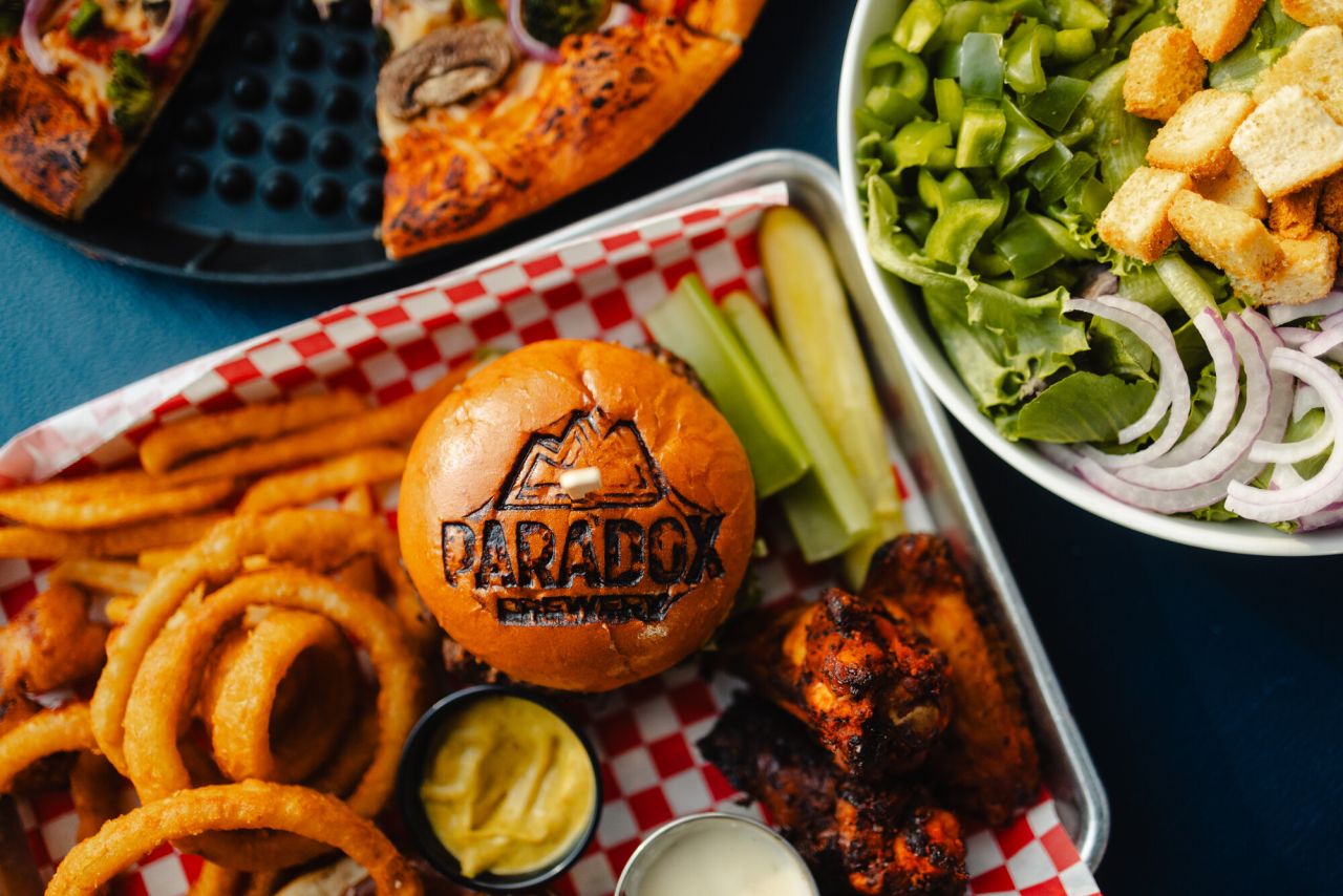 Dining at Paradox Brewery.