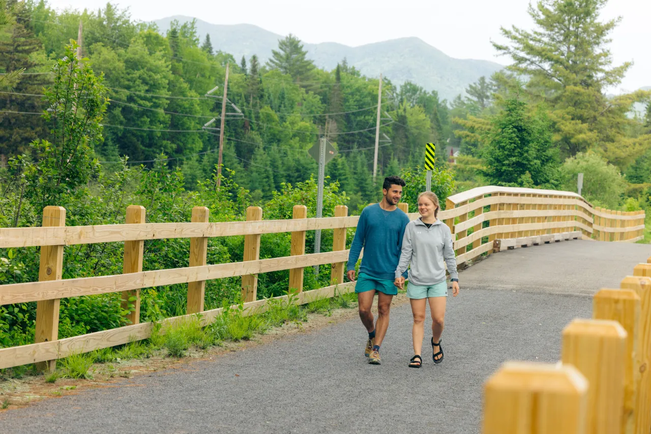 Walking on the Rail Trail.