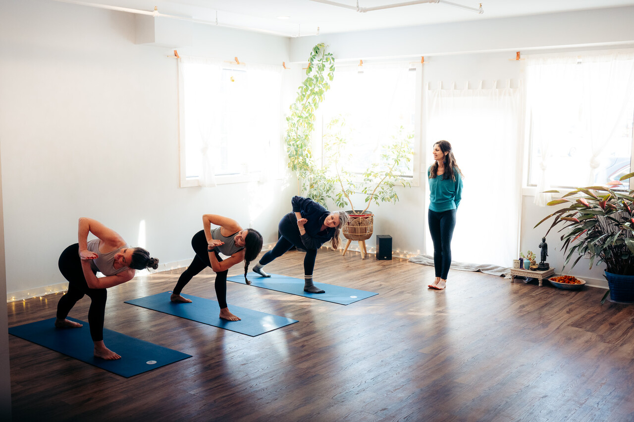Yoga in Saranac Lake.