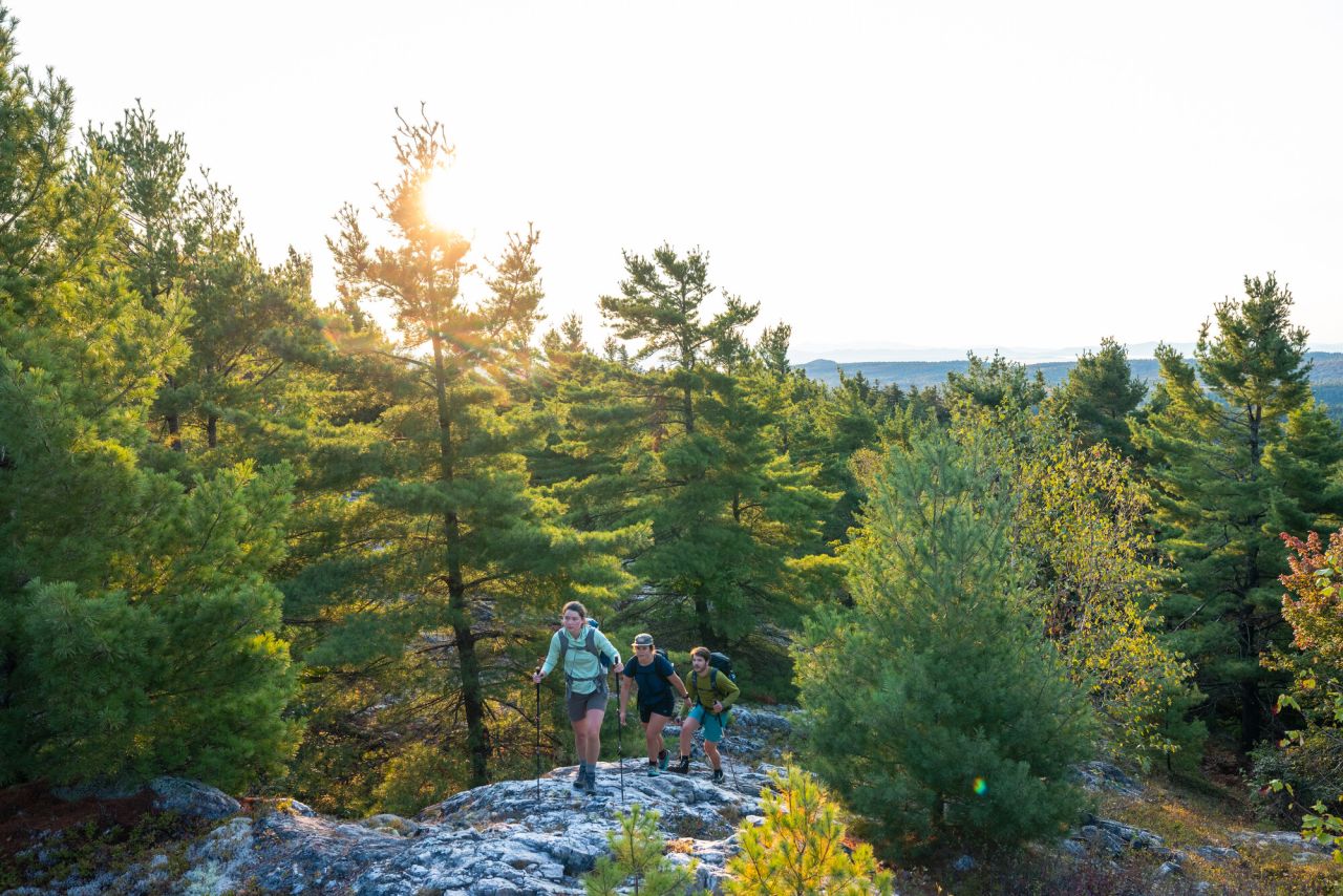 Hiking in the Adirondack Hub.