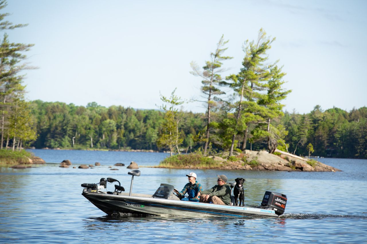 Fishing Boat on Tupper Lake