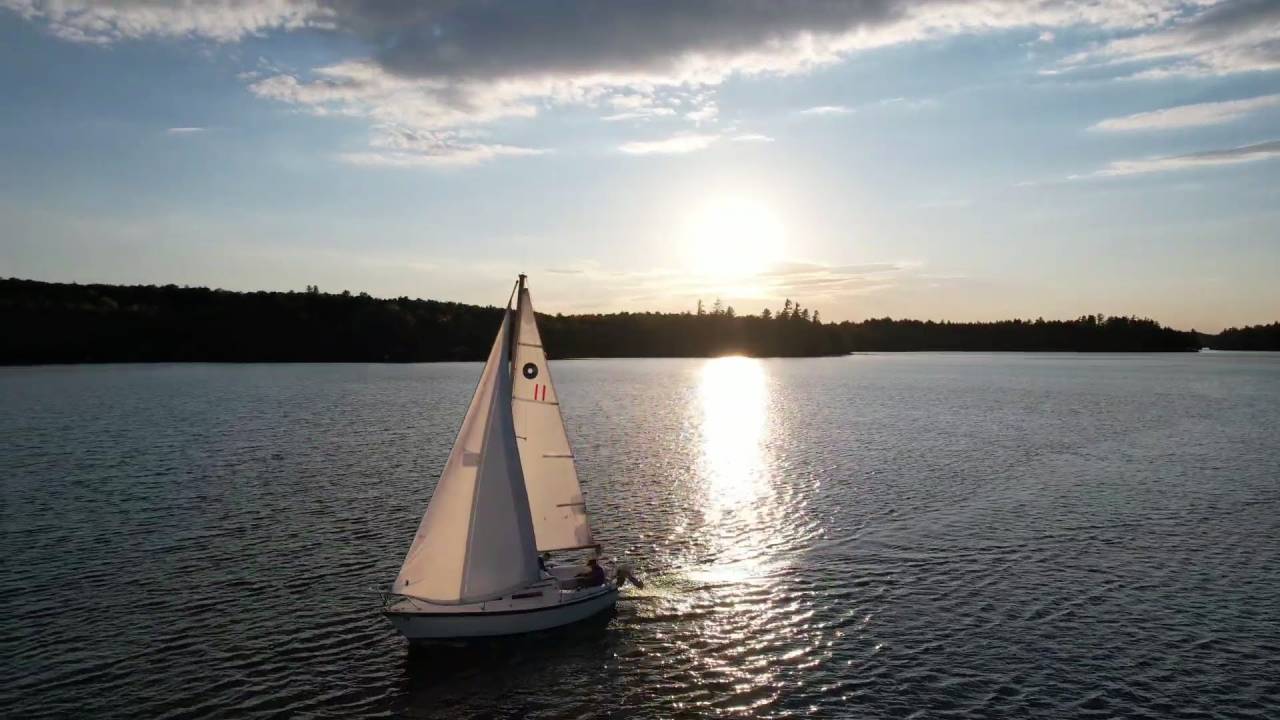 A sailboat on Lake Champlain.