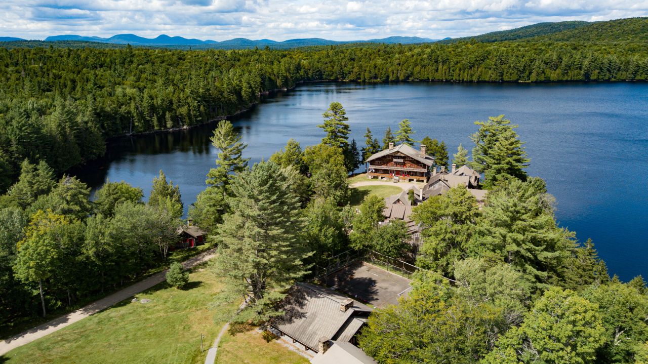 Great Camp Sagamore in the summer.