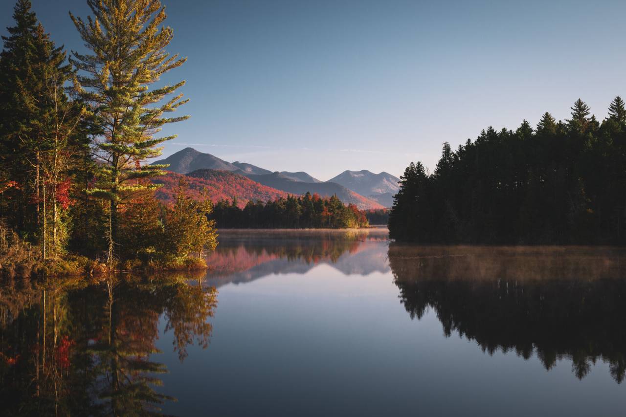 Boreas Ponds in the fall.