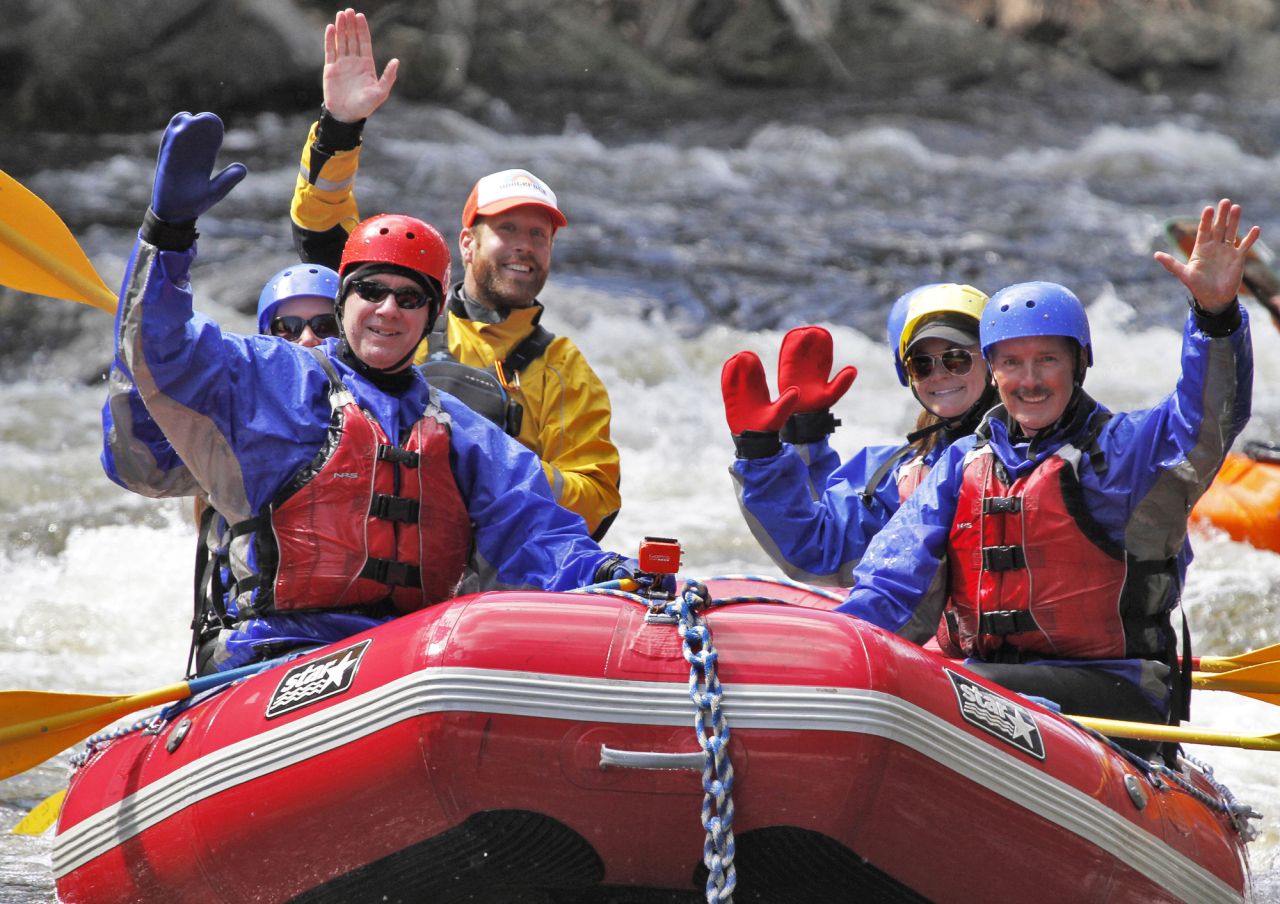 Whitewater rafting guides.