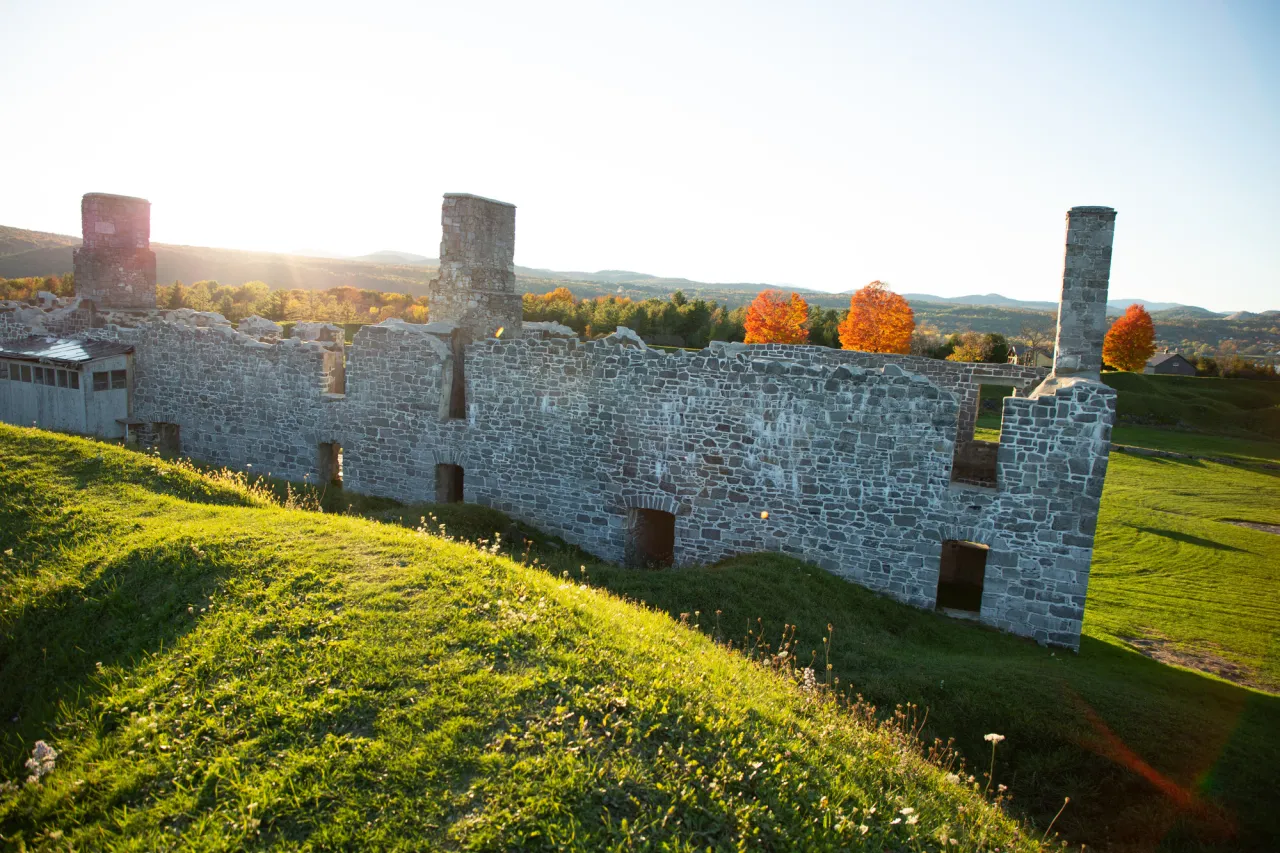 Crown Point Historic Site in the fall.