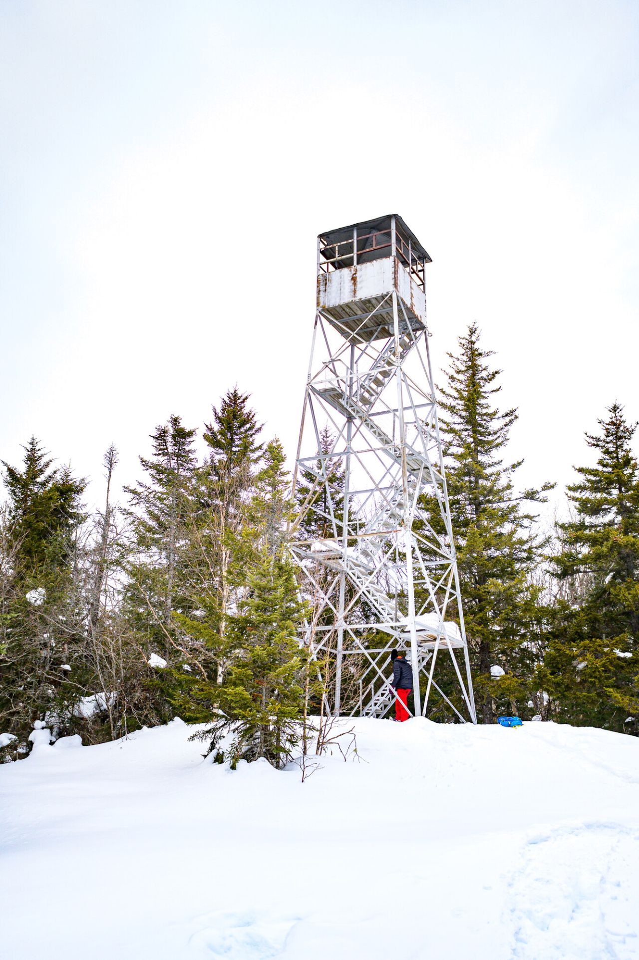 Winter fire tower hike.