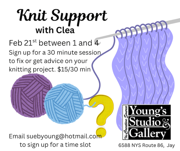 Flyer for Knit Support