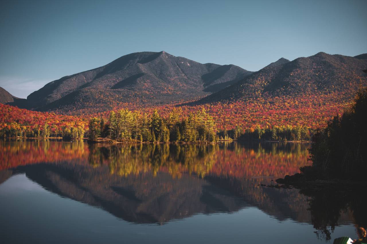 The Dix Range in the fall.