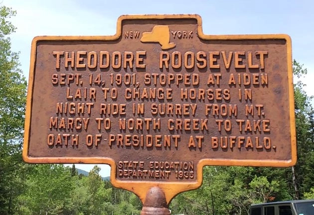 Scenic byway trail marker.