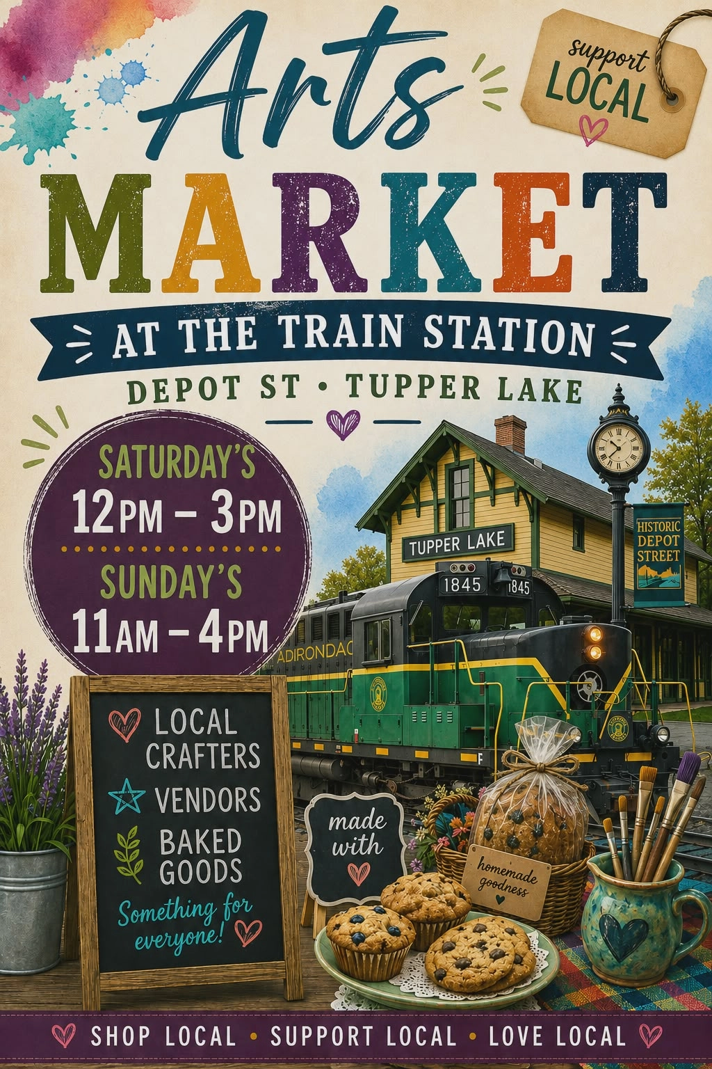 art market flyer