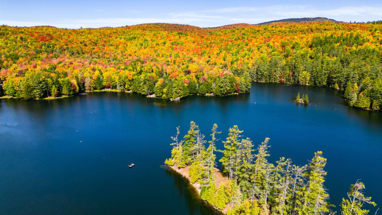 Fall foliage in Minerva.