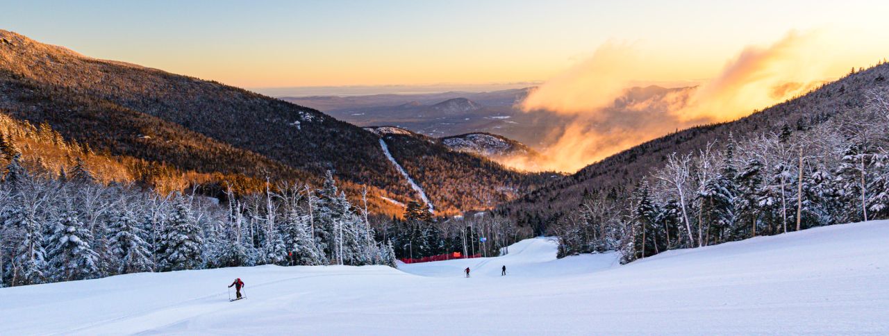Sunrise uphill tour at Whiteface Mountain.