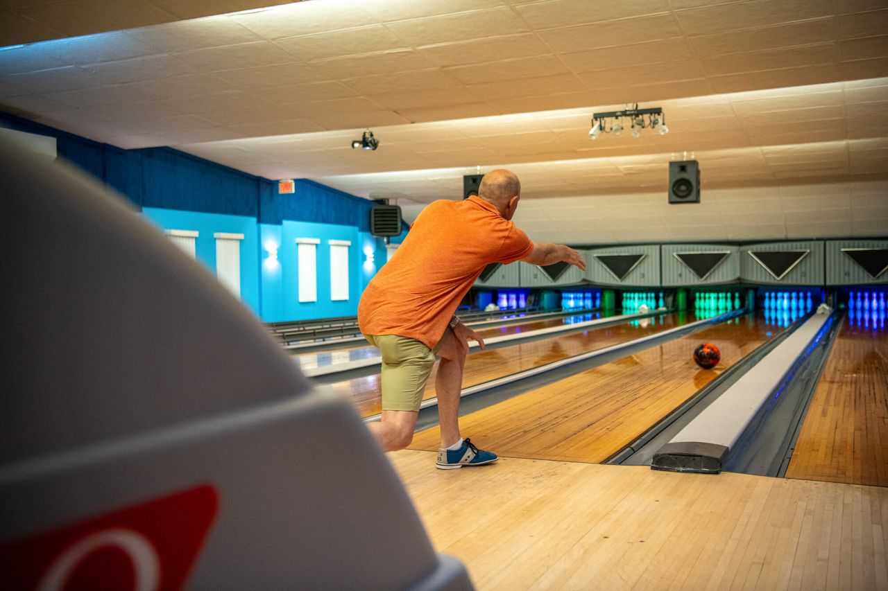 Bowling at Lake View Lanes in Tupper Lake.