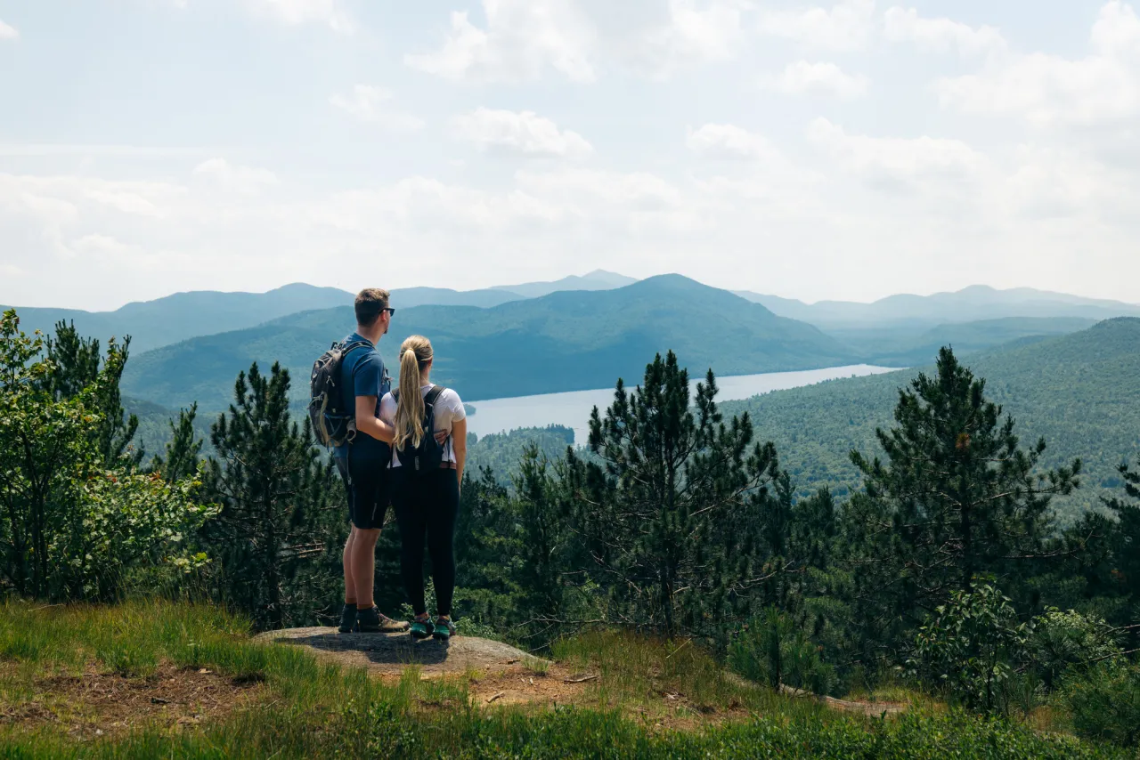 Hiking in the Whiteface Region.