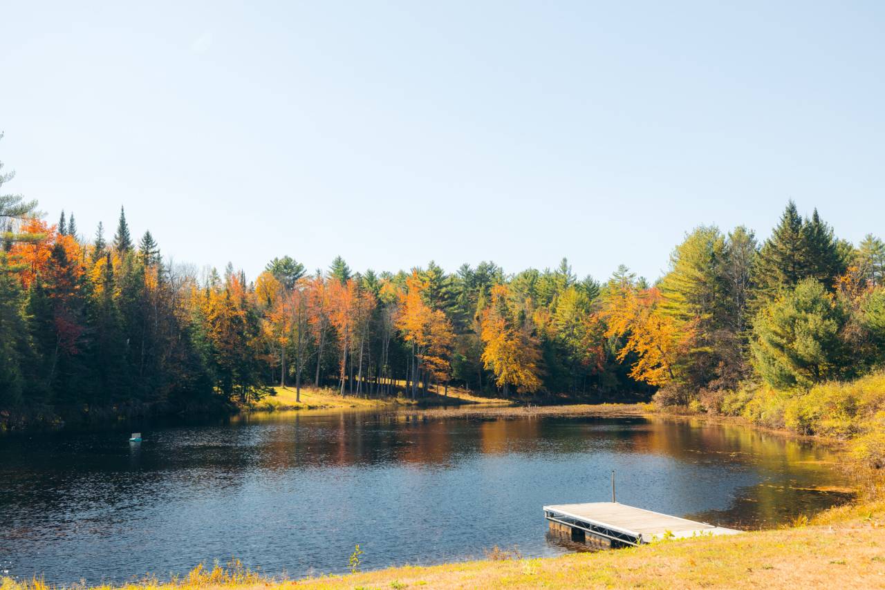 Donnelly Beach in the fall.