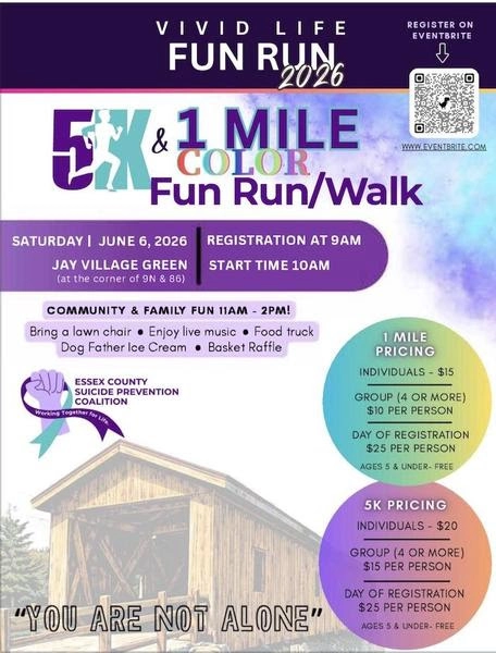 Poster for Vivid Life Fun Run