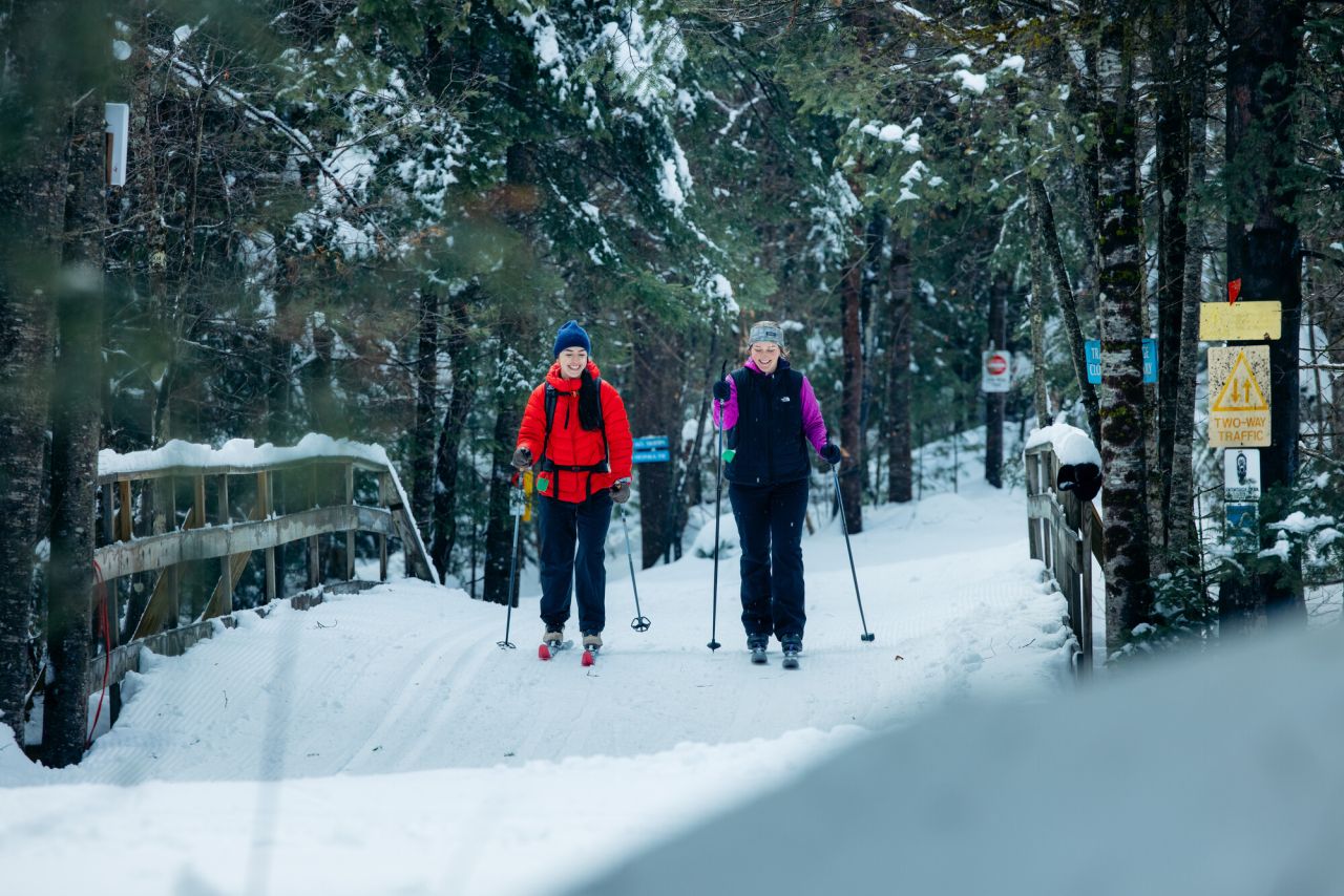 Skiers at Lapland XC Ski Resort