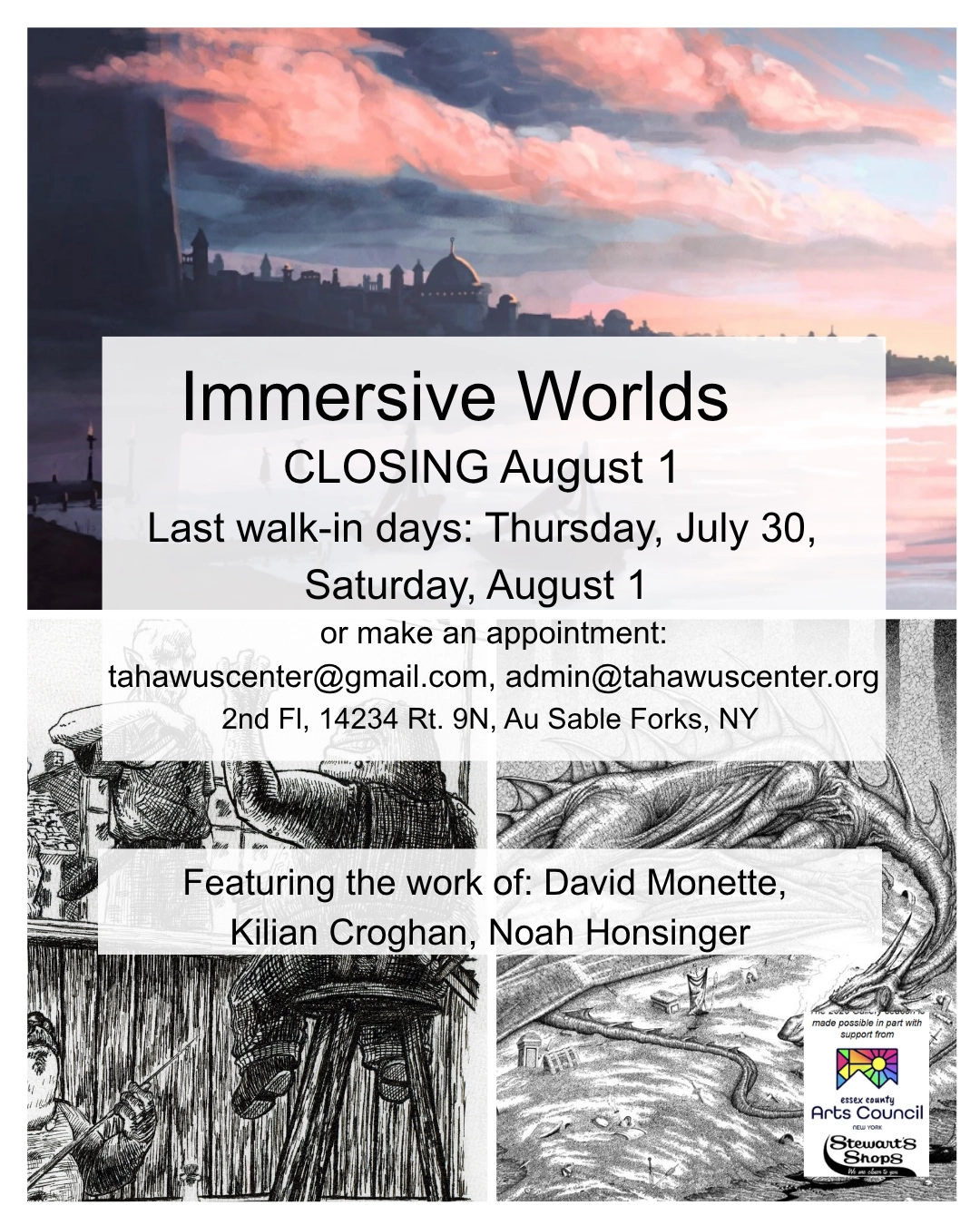Poster graphic for Immersive Worlds exhibit