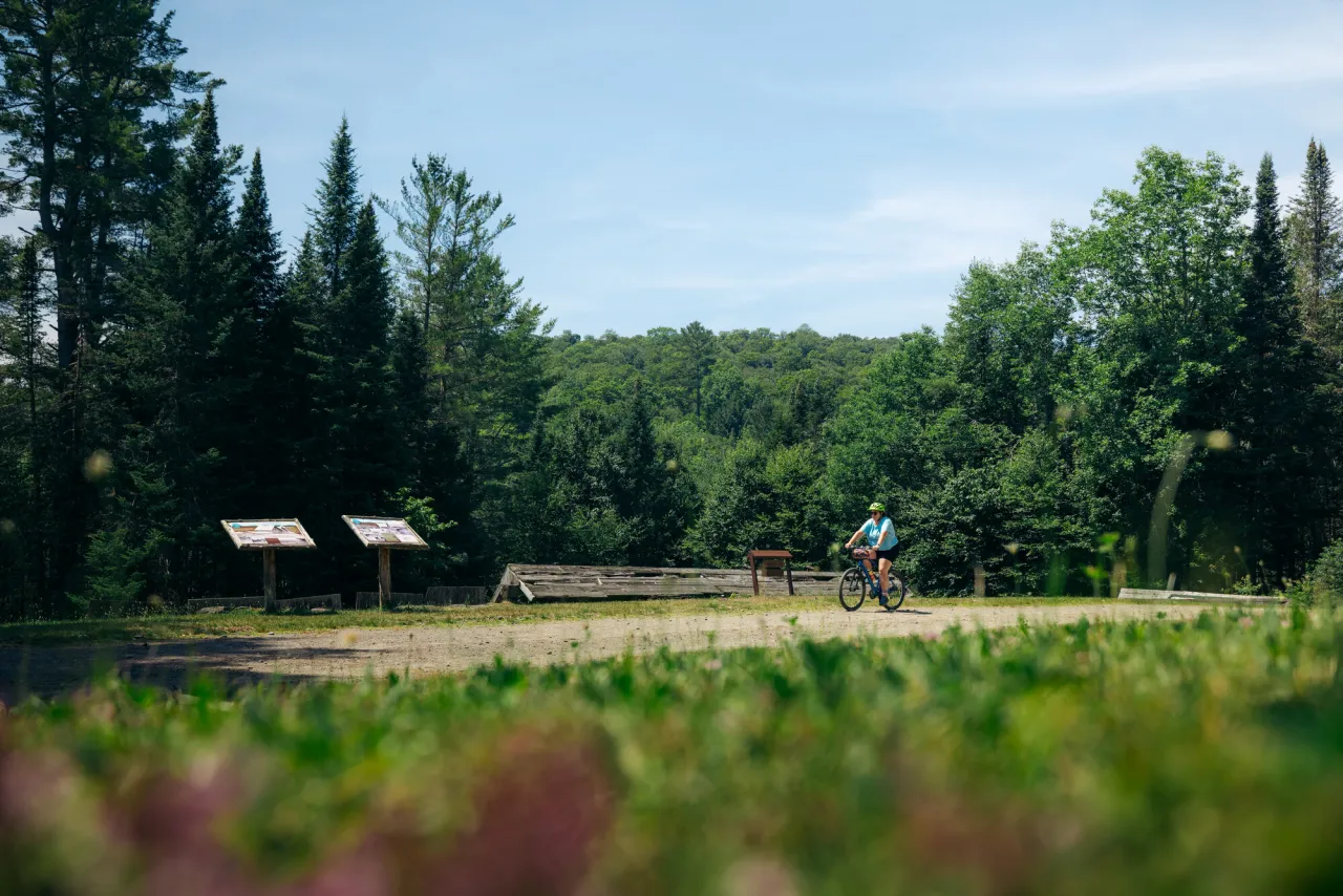 Biking to Great Camp Santanoni