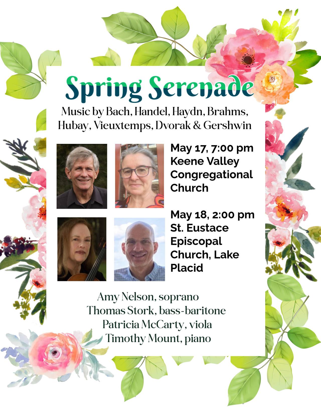 Spring Serenade Concert Poster