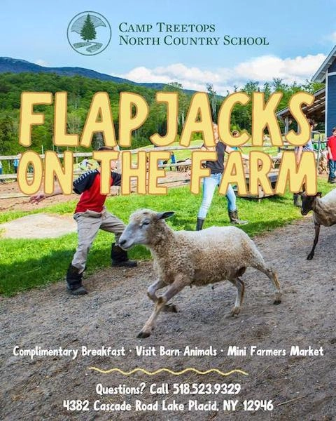 Flapjacks on the Farm flyer.