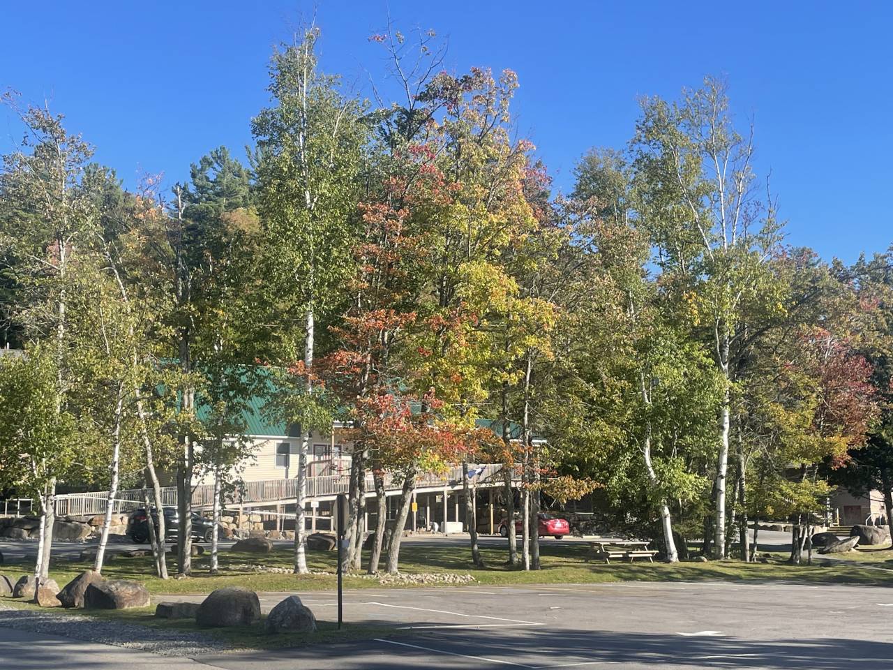 Fall foliage beginning in Hamilton County.