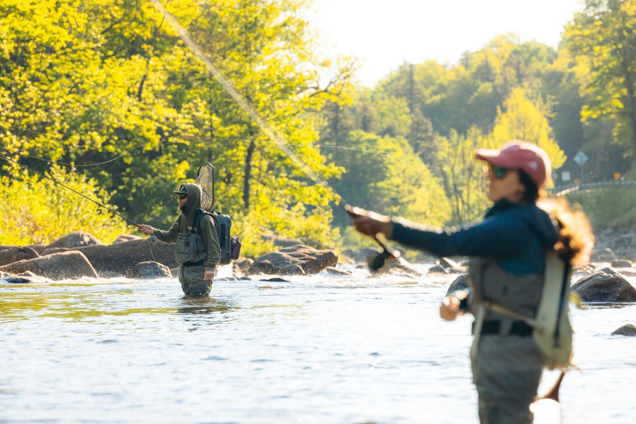 Fly fishing in the Whiteface Region.