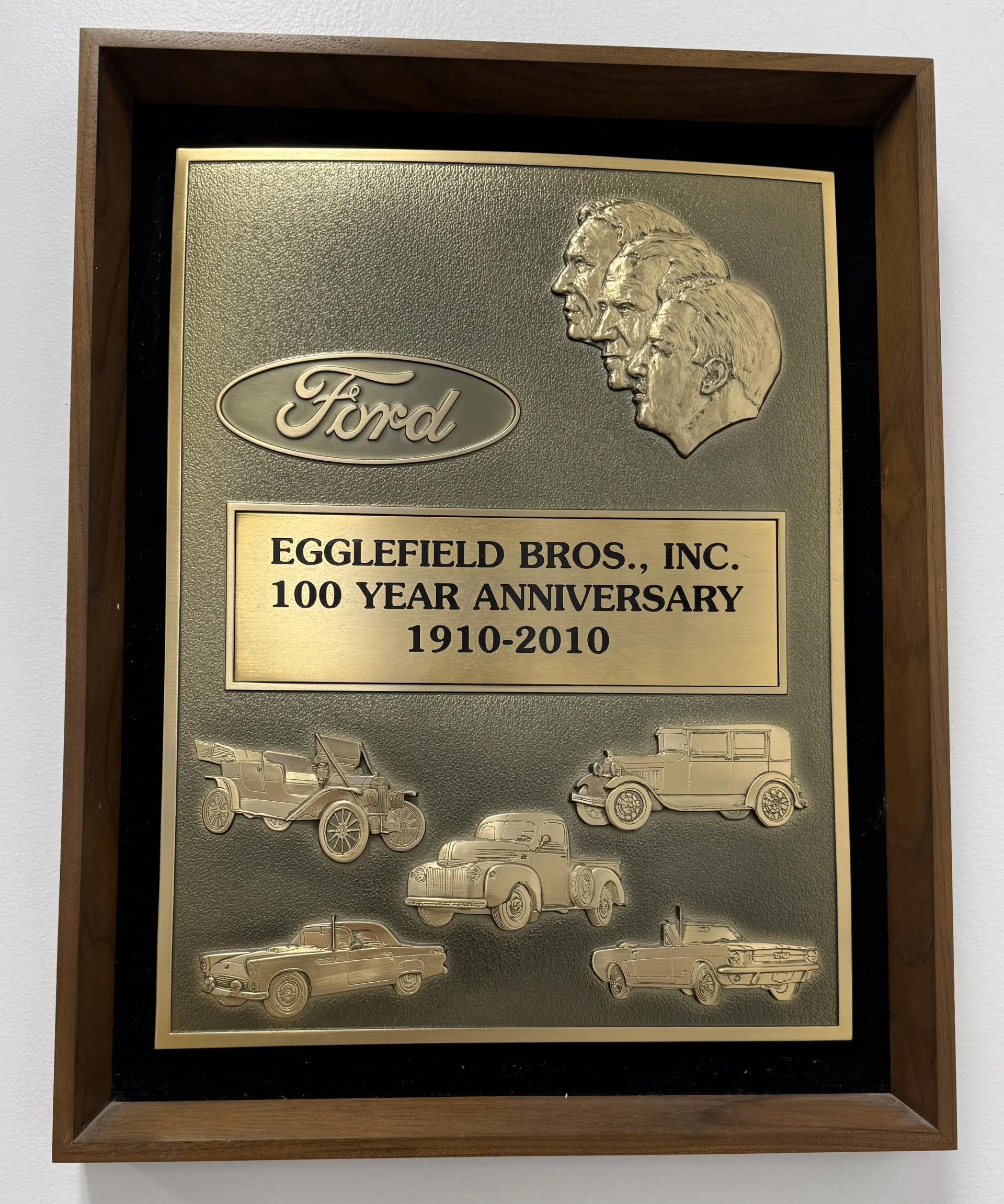 100th anniversary plaque