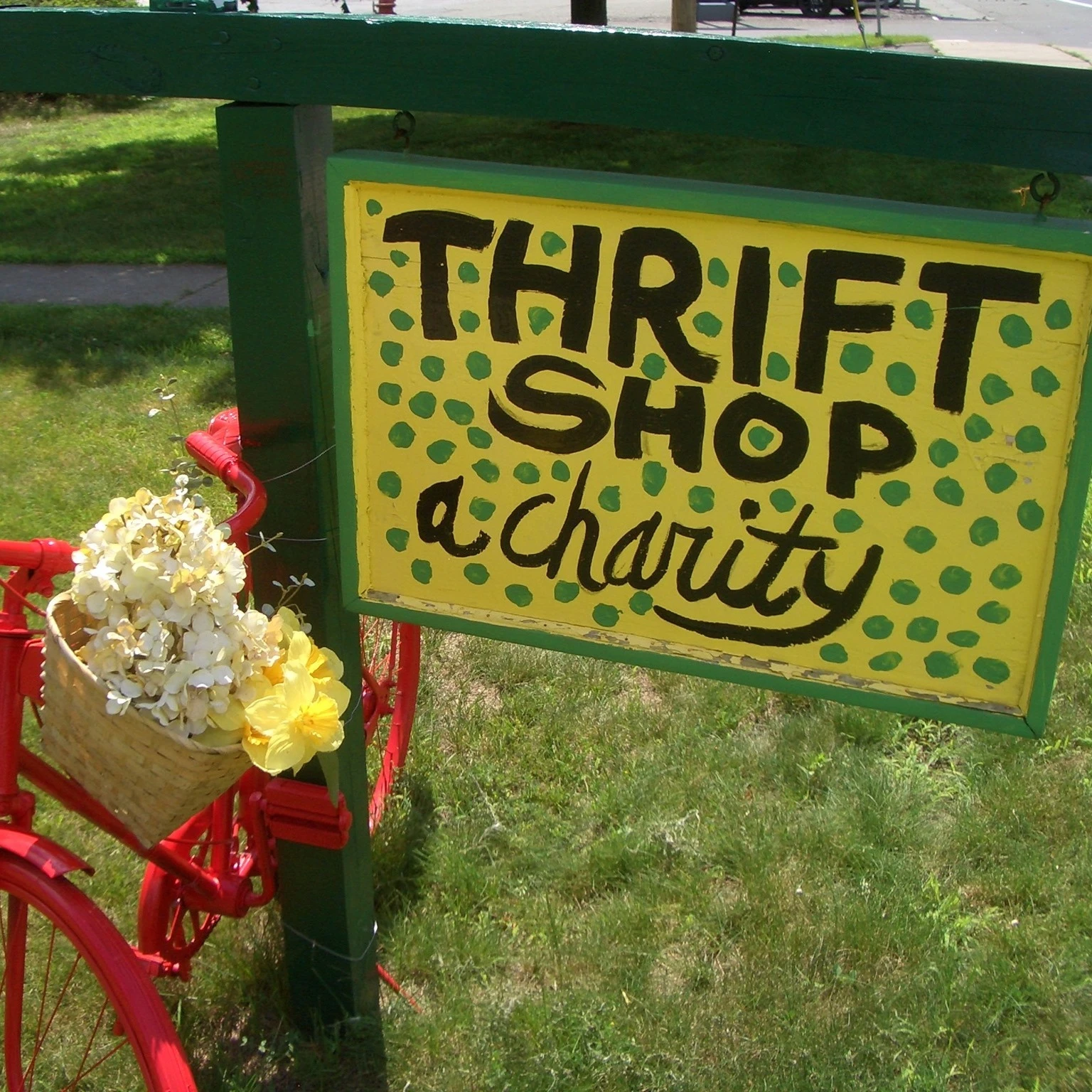 thrift shop sign