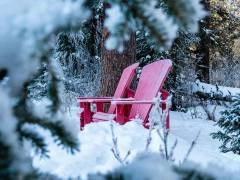 adk chairs in winter