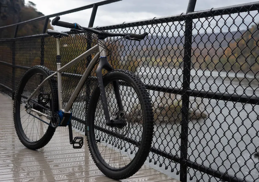 bike on a bridge