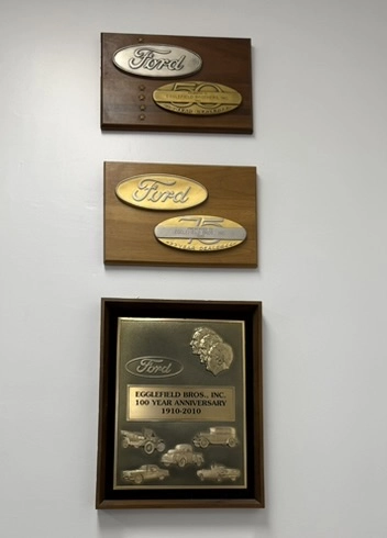 50th, 75th and 100th anniversary plaques 