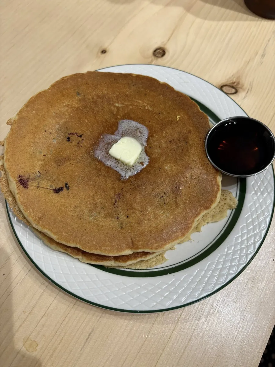 Pancakes with melting butter