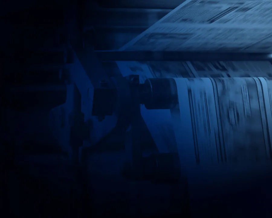 Printer making the newspapers