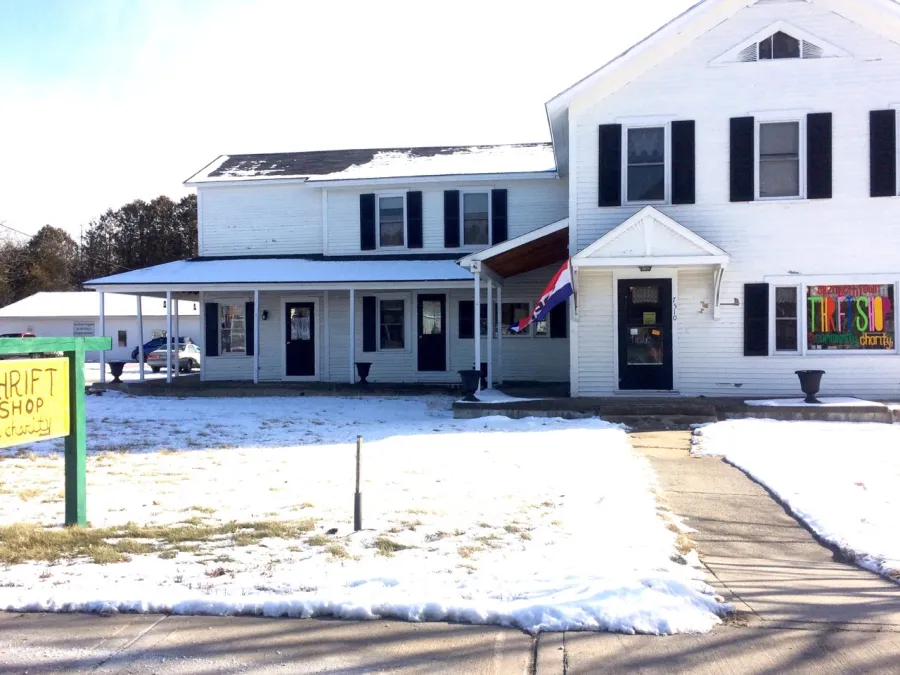 exterior of the thrift shop