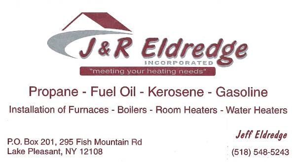 A business card for J & R Eldredge INC